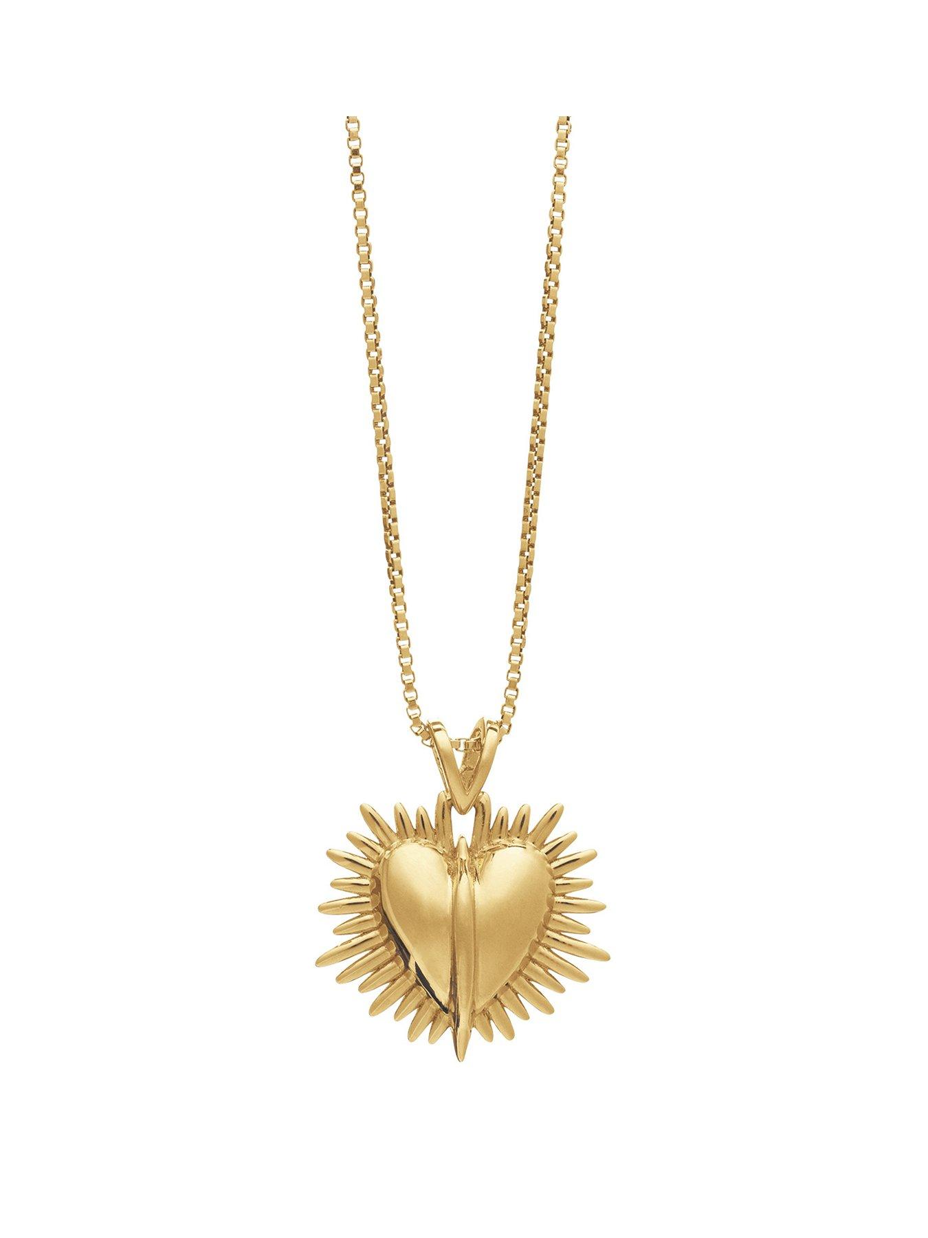 undefined Electric Deco Gold Heart Necklace