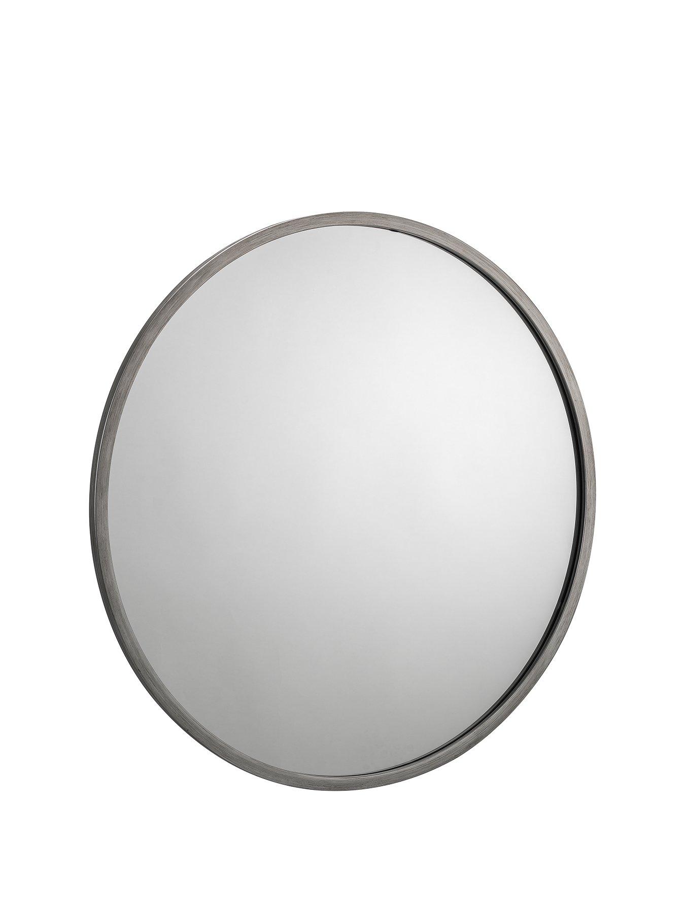 Image 2 of 3 of Julian Bowen Octave Round Mirror in Pewter&nbsp;