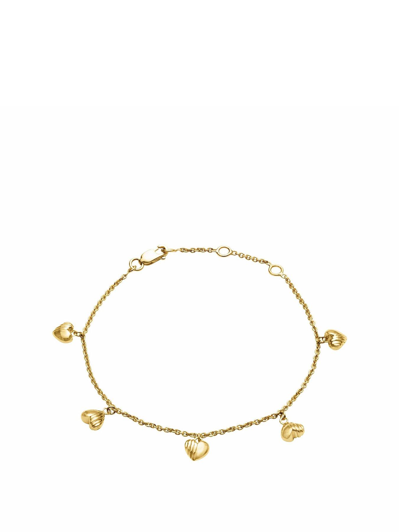 Women Untamed Deco Hearts Gold Bracelet