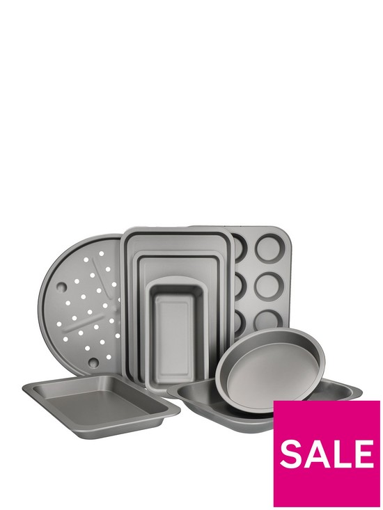 front image of kitchencraft-8-piece-roasting-and-baking-set