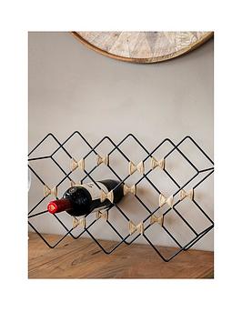 Product photograph of Barcraft Bc 8 Bottle Wine Rack from very.co.uk