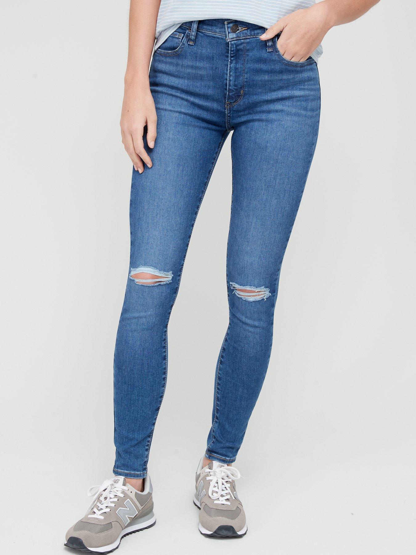 Levi's ripped skinny clearance jeans womens