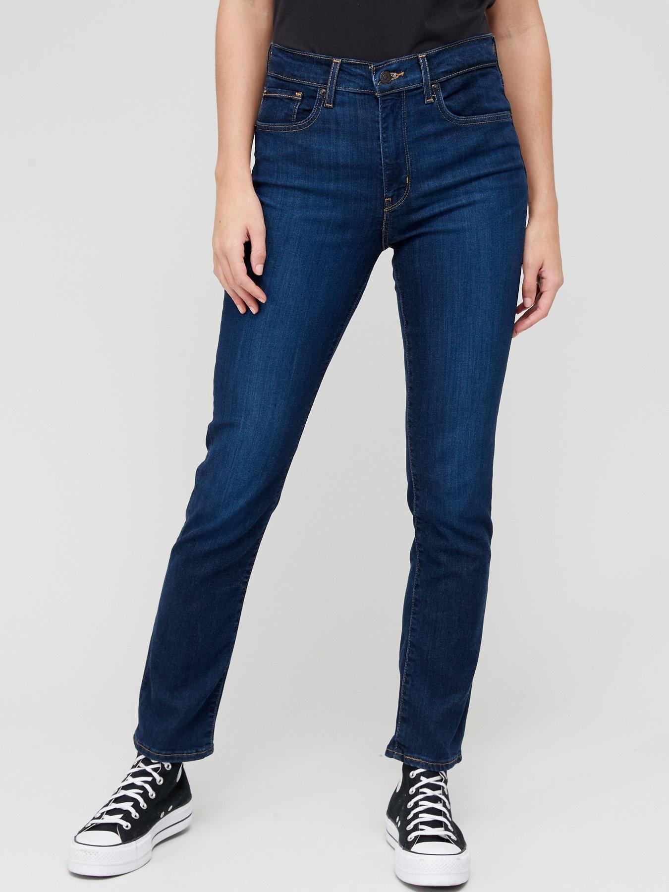 Levi's 724 High Rise Straight Leg Jean - Santiago Sweet - Blue 