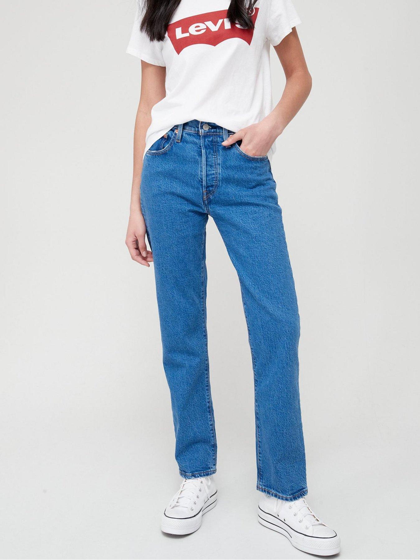 Levi's® 501® CROP - Straight leg jeans - light blue denim/light-blue denim  