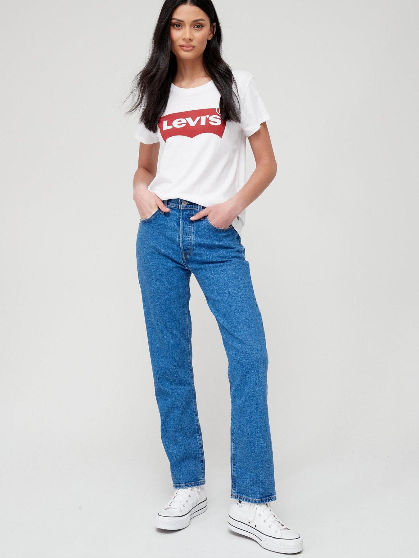 Levi's 501® Crop Straight Leg Jean - Jazz Pop | very.co.uk