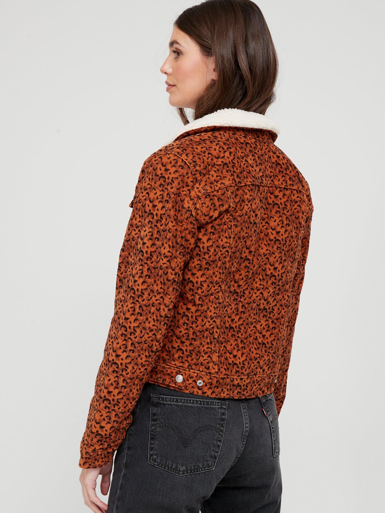 levis leopard sherpa