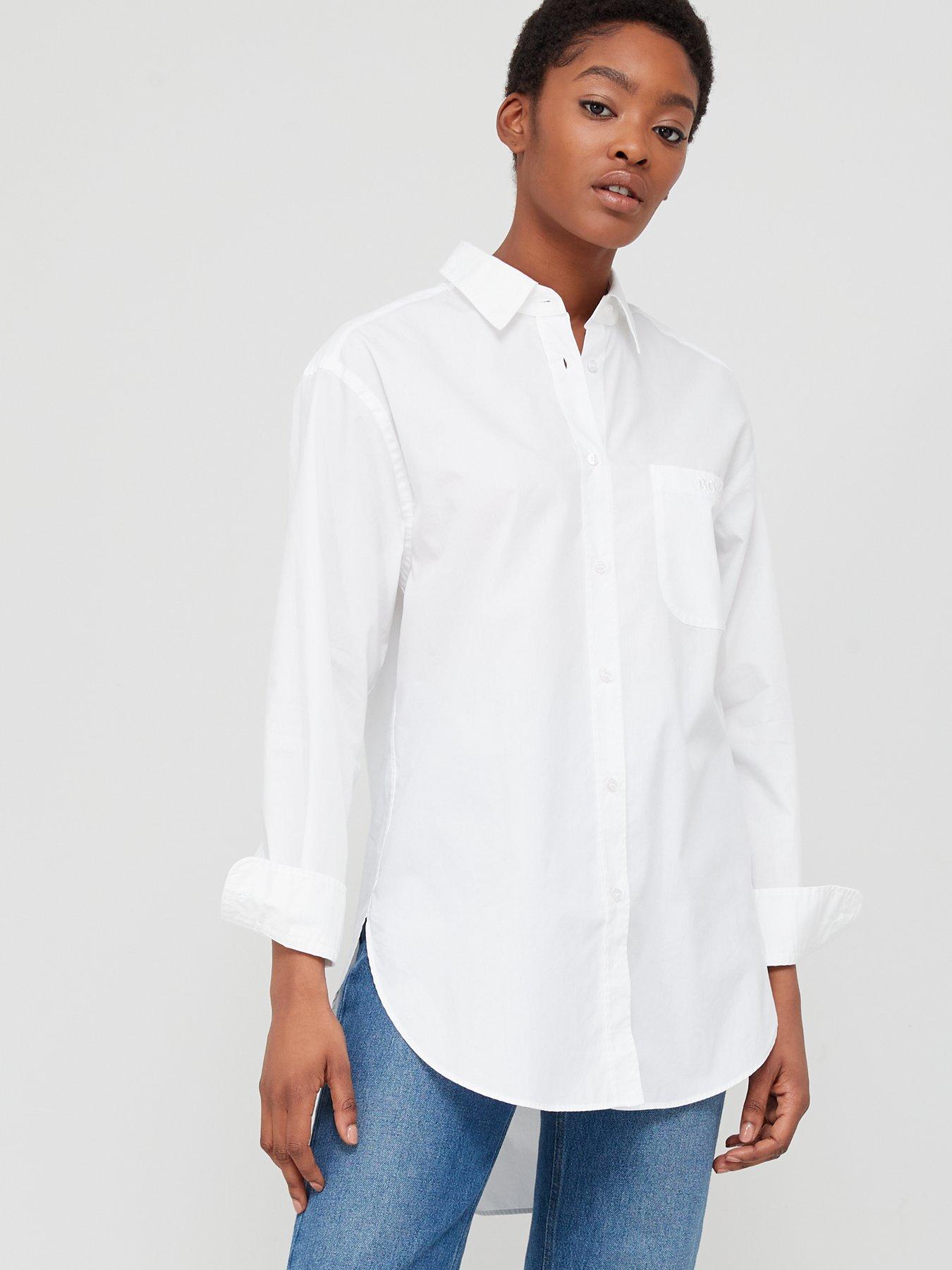 white cotton womens shirt