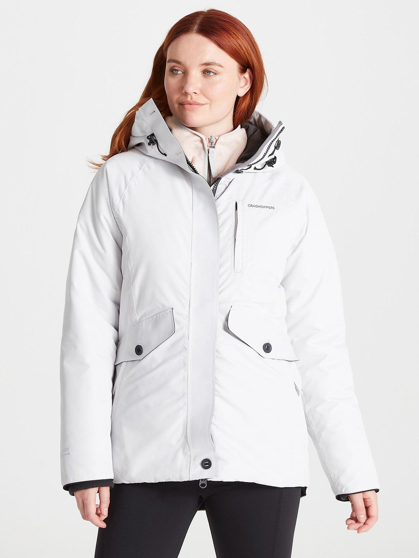 grey waterproof jacket women's