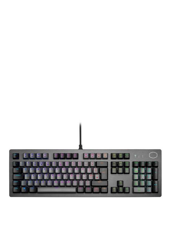stillFront image of cooler-master-ck352-rgb-dual-keycap-colour-mechanical-wired-gaming-keyboard-red-switch