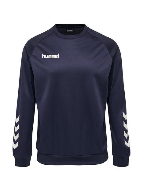 hummel-poly-sweatshirt-navy