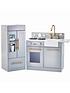  image of teamson-kids-little-chef-chelsea-modern-play-kitchen-silver-grey-gold