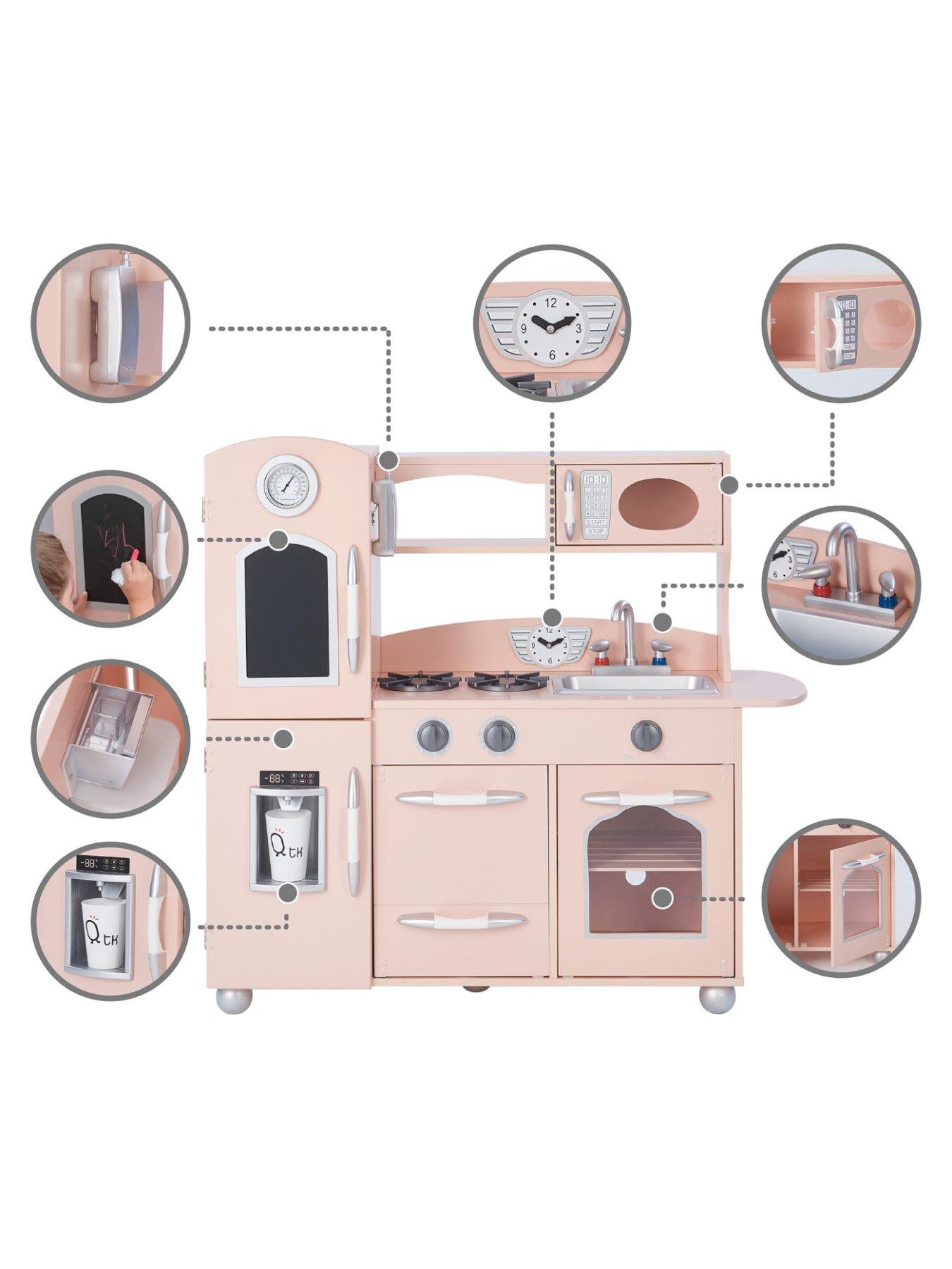 Teamson pink hot sale play kitchen