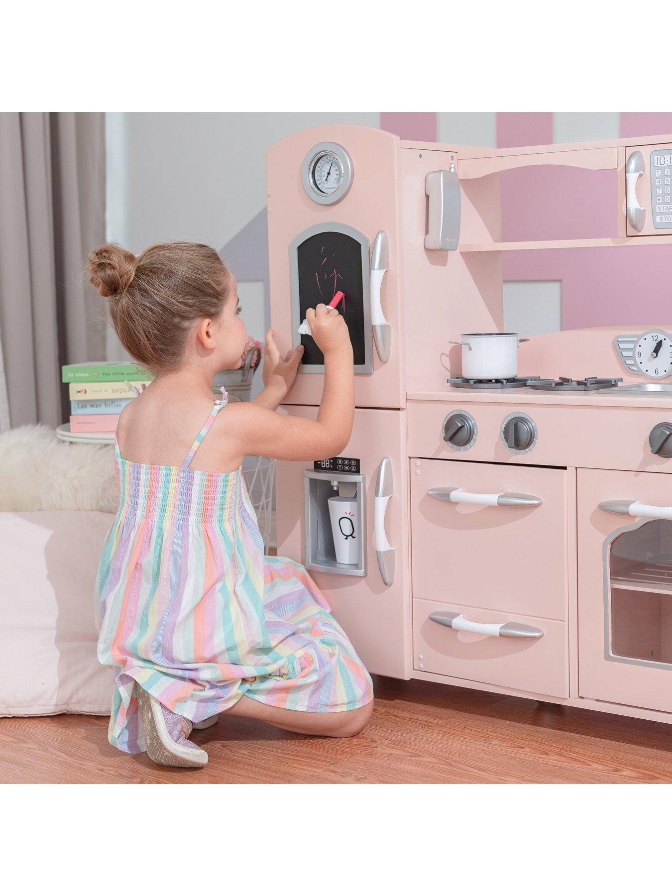 Teamson pink cheap play kitchen