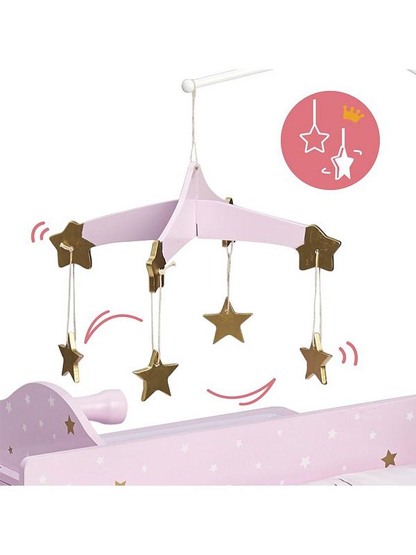Image 6 of 7 of Teamson Kids Olivia's Little World - Twinkle Stars Princess Baby Doll Changing Station with Storage