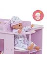 Image thumbnail 7 of 7 of Teamson Kids Olivia's Little World - Twinkle Stars Princess Baby Doll Changing Station with Storage