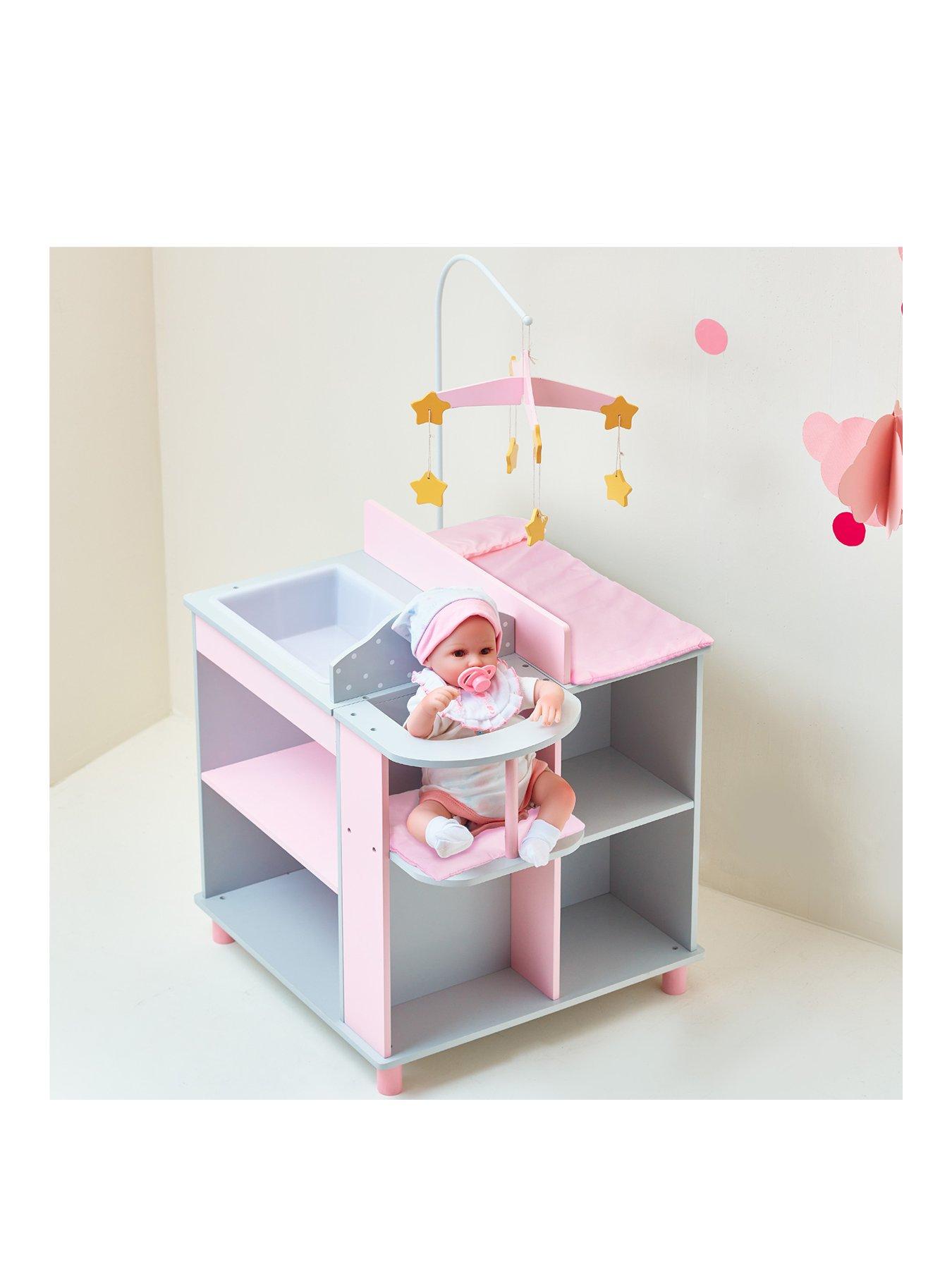 undefined Olivia's Little World - Polka Dot Changing Station w/storage