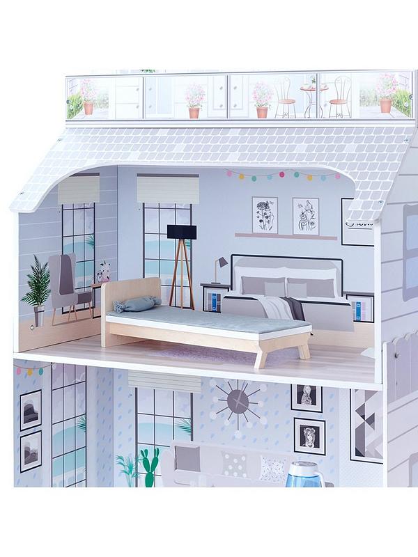 Image 4 of 7 of Teamson Kids Olivia's Little World 3-Floor Deluxe Dollhouse with&nbsp;Accessories (Grey)