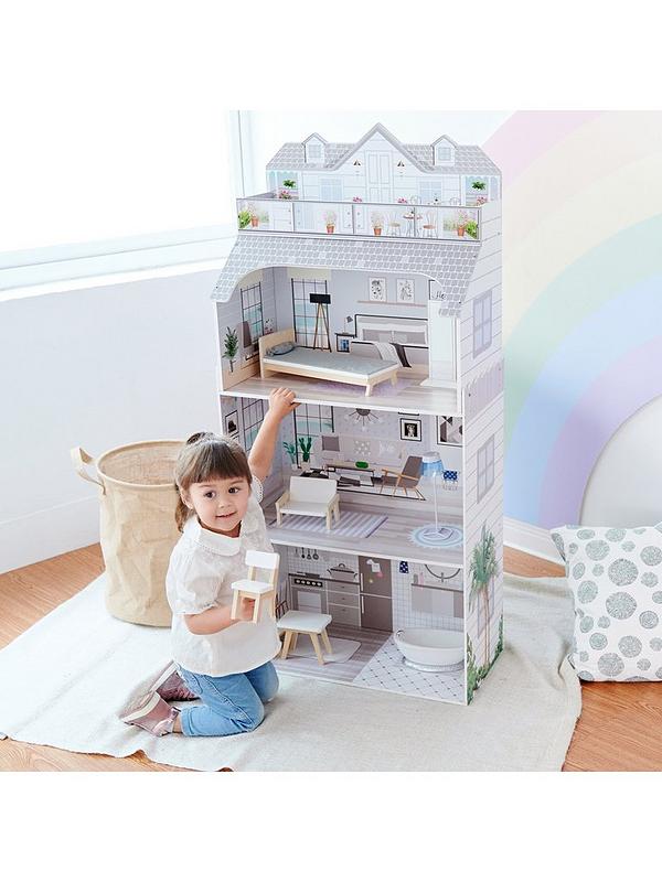 Image 7 of 7 of Teamson Kids Olivia's Little World 3-Floor Deluxe Dollhouse with&nbsp;Accessories (Grey)