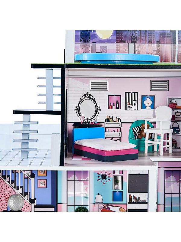 Image 5 of 7 of Teamson Kids Olivia's Little World - Dreamland Barcelona 3.5" Doll House - White / Pink