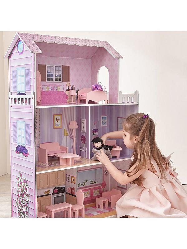 Image 7 of 7 of Teamson Kids Olivia's Little World - Dreamland Tiffany&nbsp;Doll House (Pink)