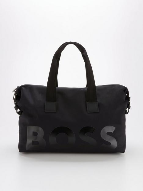 boss-catch-logo-holdall-bag-black