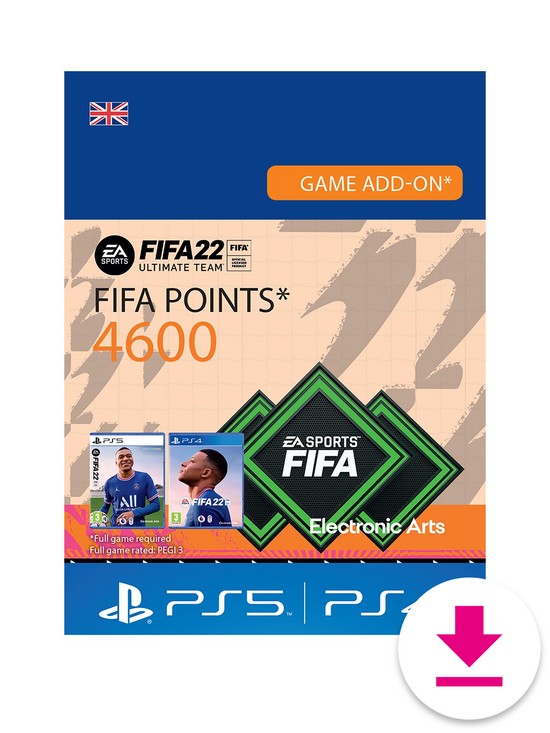 front image of playstation-fut-22-4600-fifa-points-digital-download
