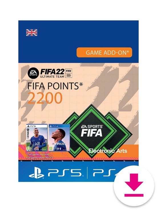 front image of playstation-fut-22-2200nbspfifa-points-digital-download