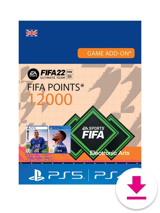 front image of playstation-fut-22-12000-fifa-points-digital-download