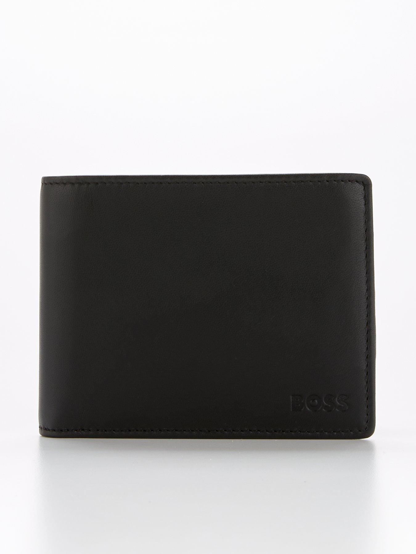 BOSS Asolo Leather Wallet With Coin Pocket - Black