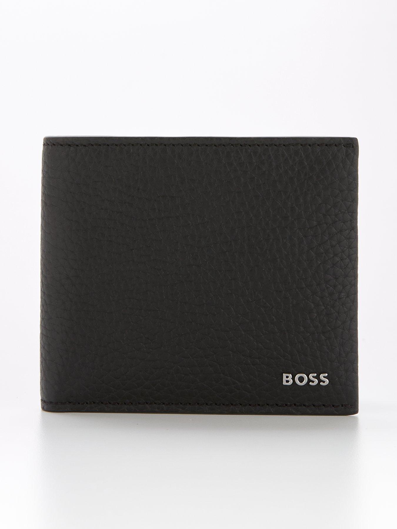 BOSS Asolo Leather Wallet With Coin Pocket Black very