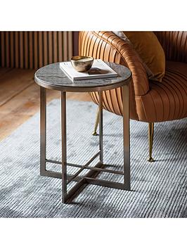 Product photograph of Gallery Bellingen Side Table Silver from very.co.uk