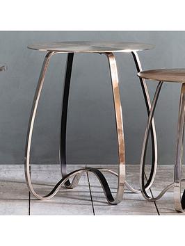 Product photograph of Gallery Bethany Side Table Silver from very.co.uk