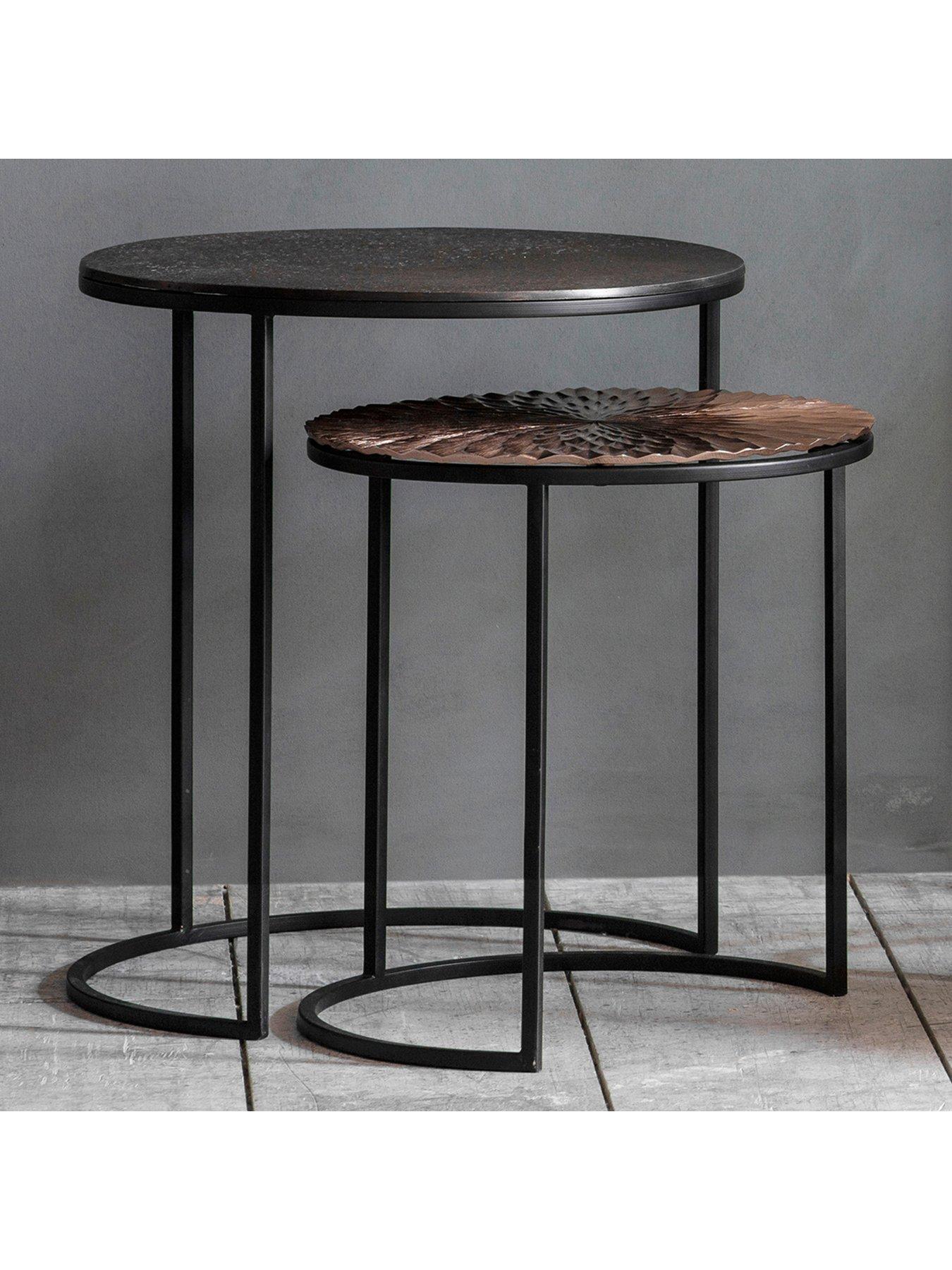 Hometown Interiors Ansons Side Tables (Set Of 2) very.co.uk