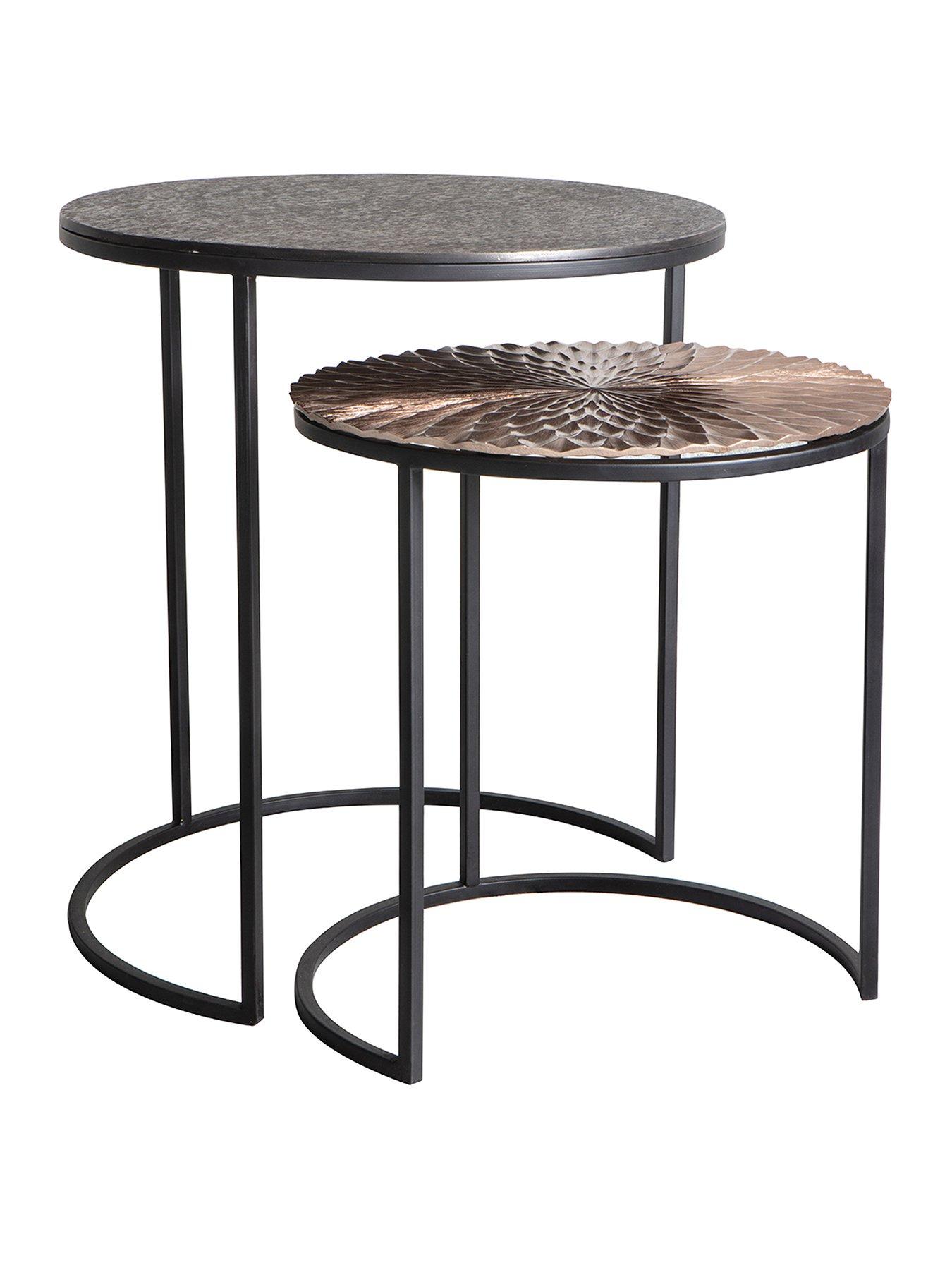 Hometown Interiors Ansons Side Tables (Set Of 2) very.co.uk