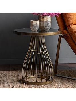 Product photograph of Gallery Buderim Side Table - Bronze from very.co.uk