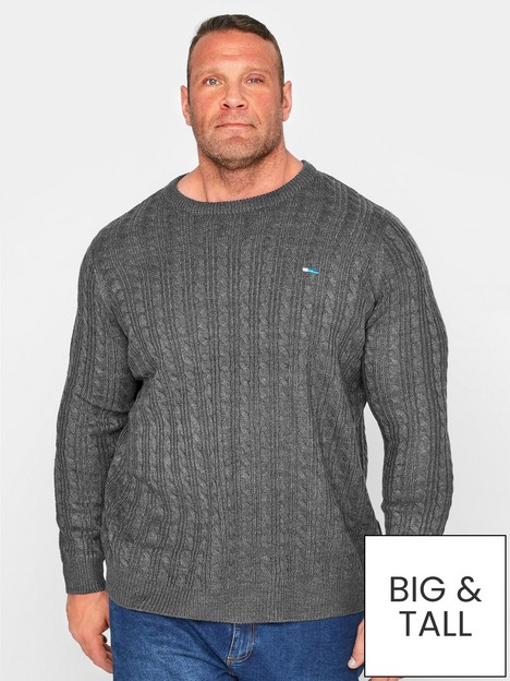 badrhino-cable-jumper-knitted-jumper-grey-marl