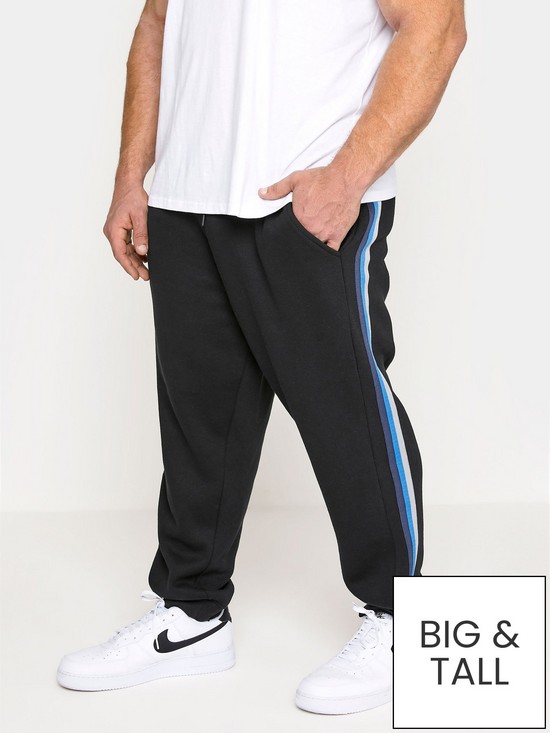 front image of badrhino-taped-leg-joggers
