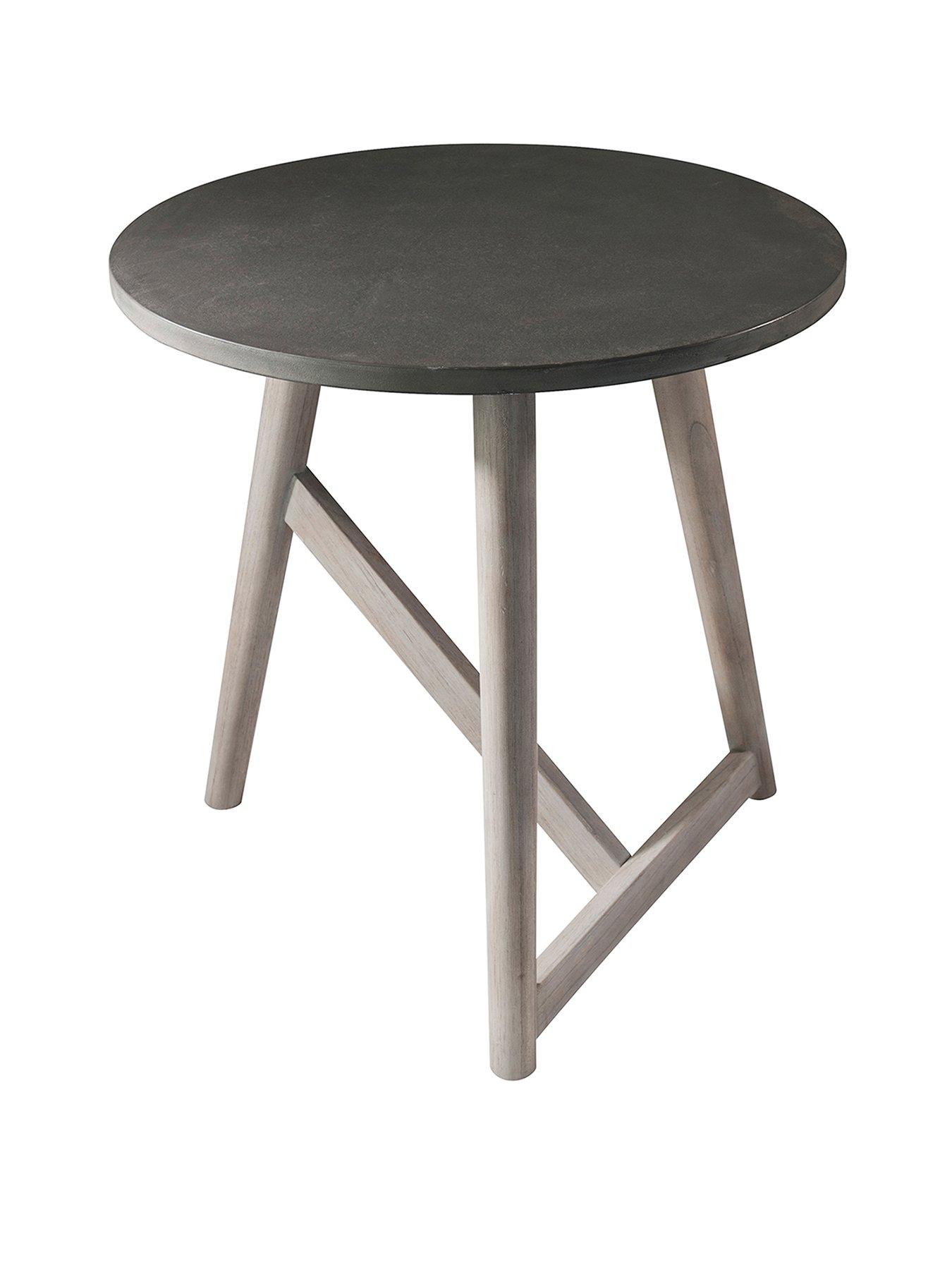 Hometown Interiors Appin Round Side Table Grey very.co.uk