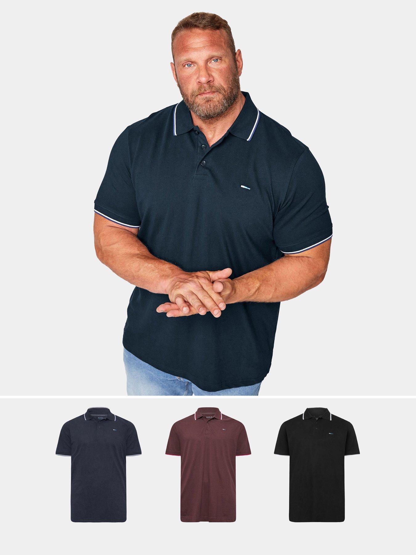 BadRhino 3 Pack Short Sleeve Tipping Polo Shirt, Multi, Size 5-6Xl, Men