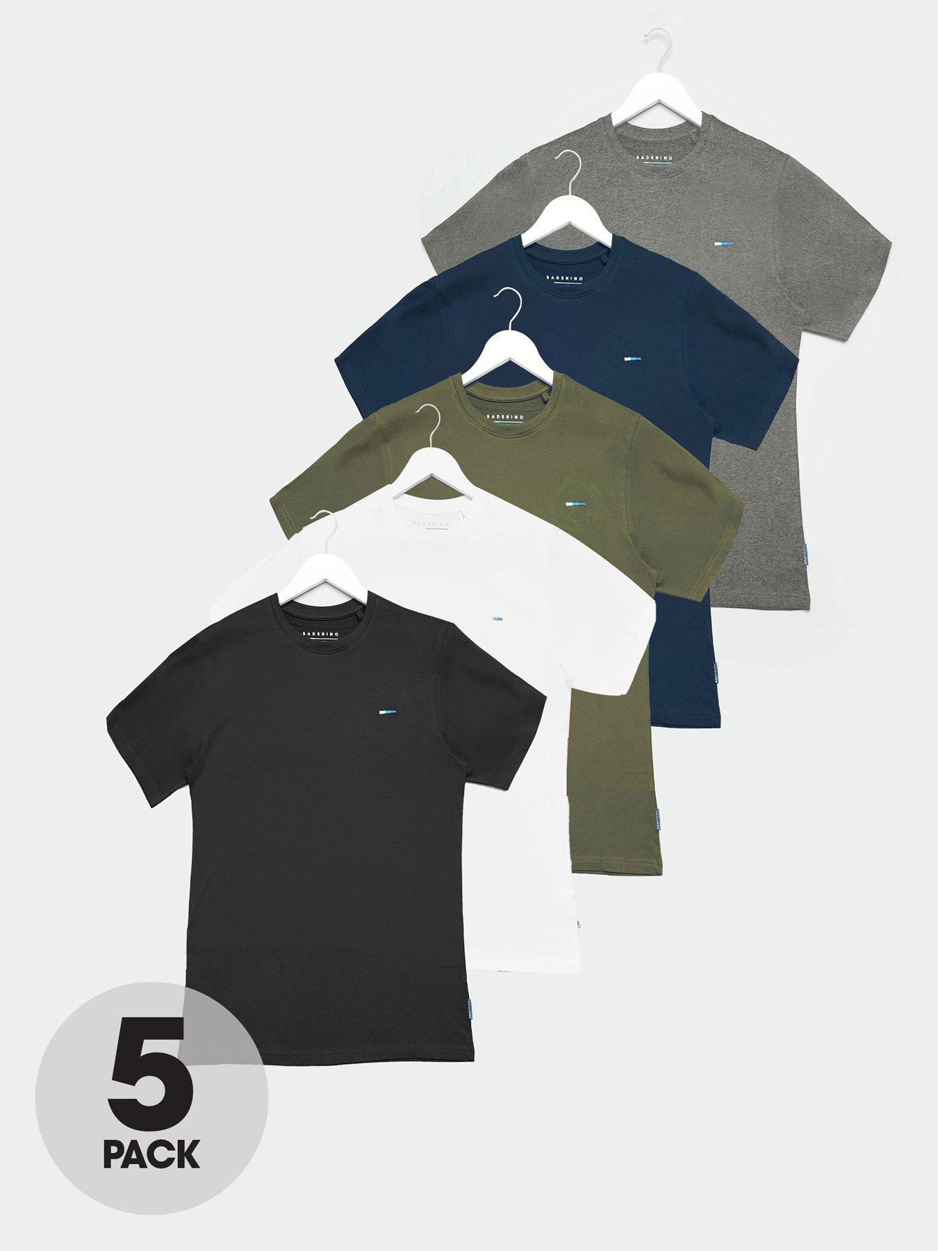 Image 1 of 1 of BadRhino 5 Pack Short Sleeve T-Shirt - Multi