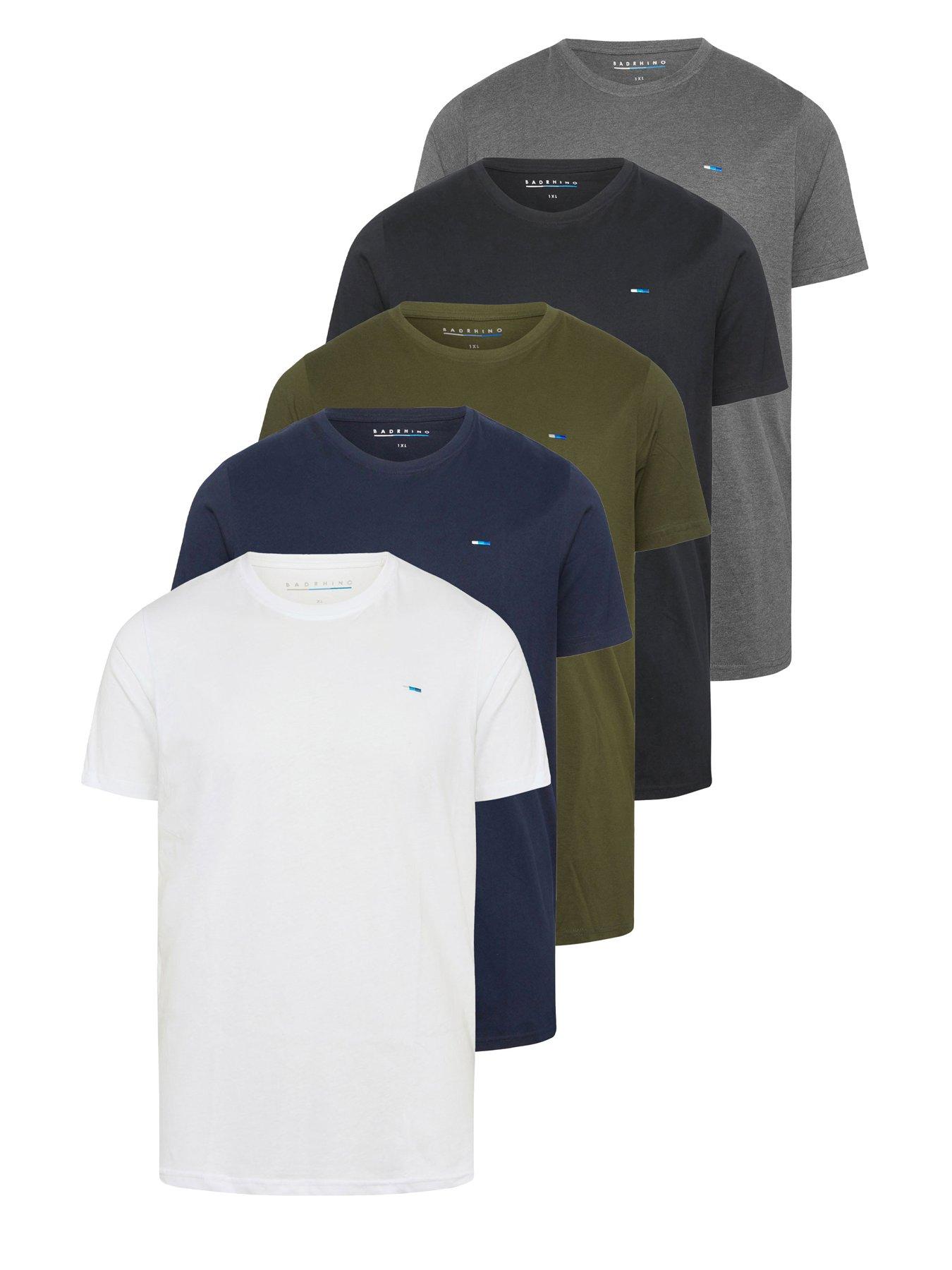 Image 5 of 5 of BadRhino 5 Pack Short Sleeve T-Shirt - Multi