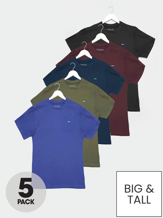 front image of badrhino-5-pack-t-shirts