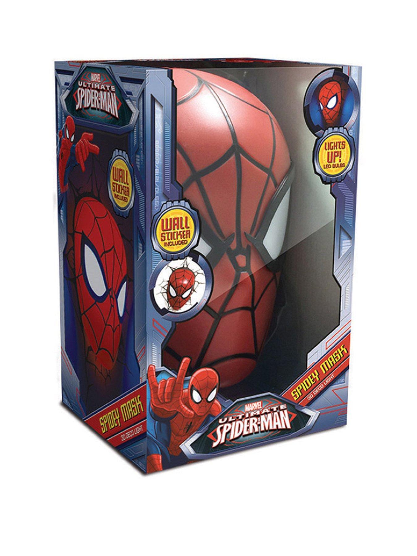 Product photograph of Spiderman 3dl - Marvel Spiderman Face Light from very.co.uk