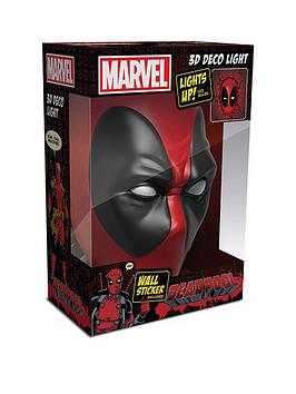 Product photograph of Marvel 3dl - Deadpool Light from very.co.uk