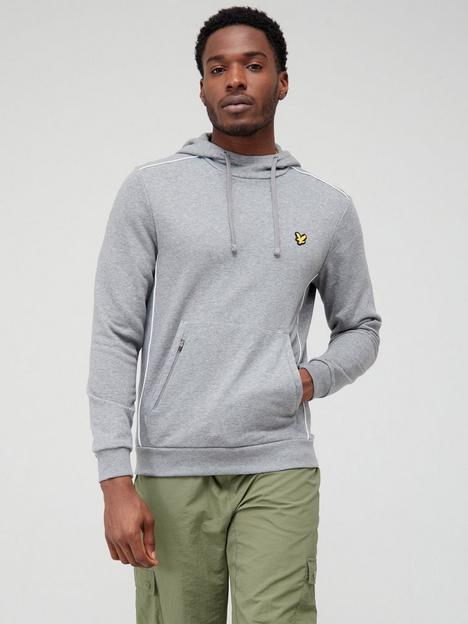 lyle-scott-fitness-hoodie-with-contrast-piping-grey-marl