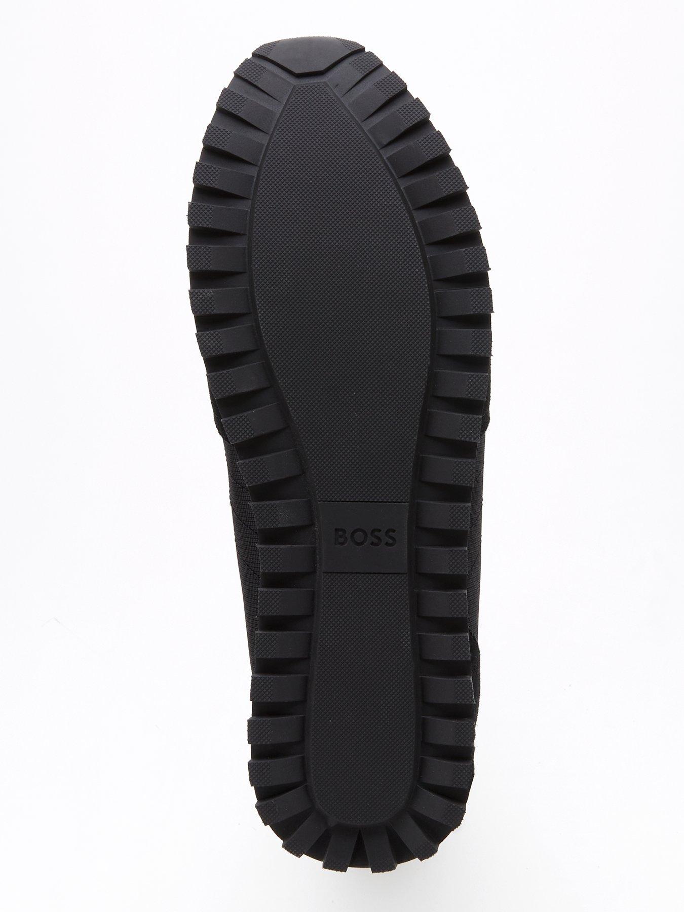 Image 5 of 6 of BOSS Parkour Mix Fabric Runner Trainers - Black