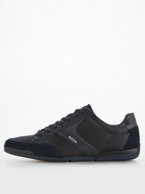 boss-saturn-mix-fabric-trainers-navy
