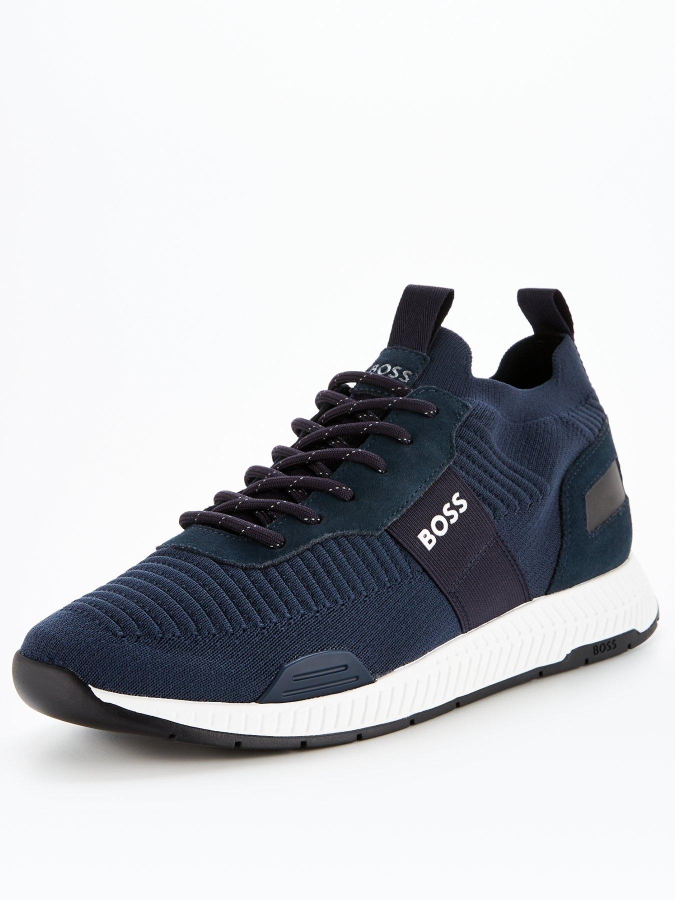 Boss store trainers navy