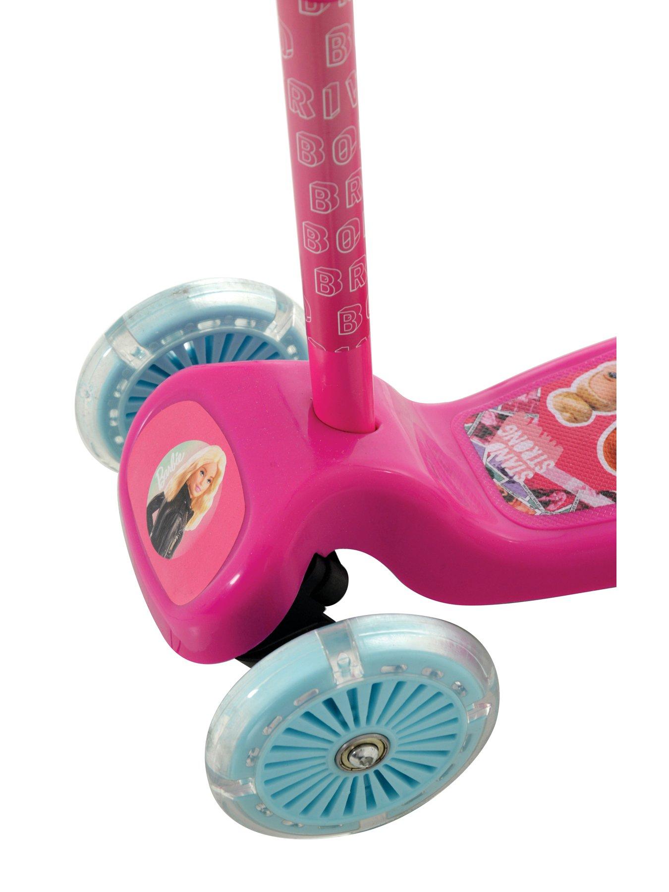 Barbie Light Up Wheel Scooter Easy Fold-N-Carry Design, Ultra