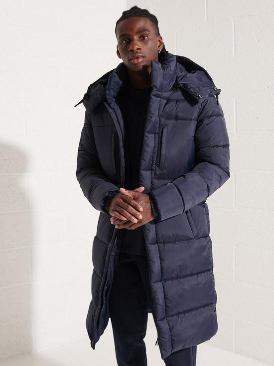 front image of superdry-touchline-padded-jacket